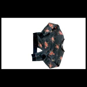 Girls Medium Floral Pattern Crew Neck